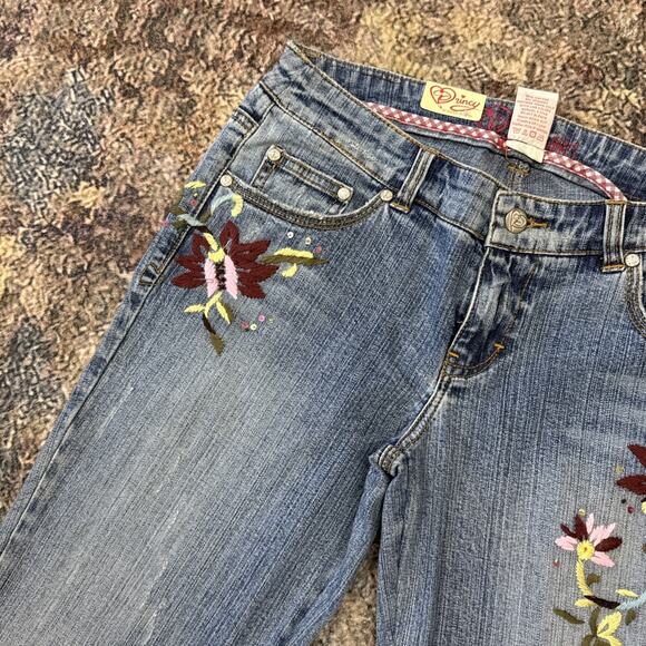 Princy by Jessica Simpson Women’s Jeans Sz 5 Embroidered Floral Bootcut - Picture 3 of 7
